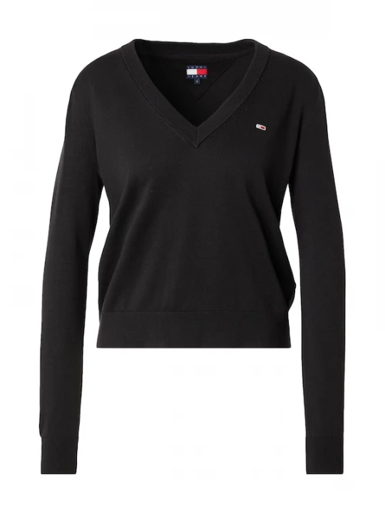 Foto van product Tommy Jeans Trui 'Flag Embroidery' navy / rood / zwart / wit