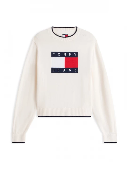 Foto van product Tommy Jeans Trui marine / rood / wit / wolwit