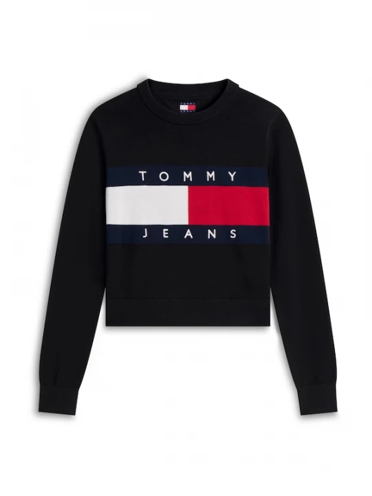 Foto van product Tommy Jeans Trui navy / rood / zwart / wit