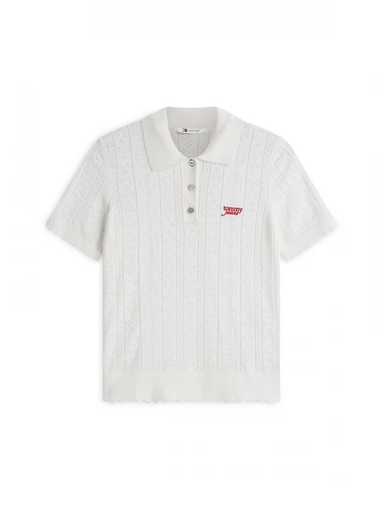 Foto van product Tommy Jeans Trui rood / offwhite