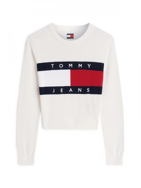 Foto van product Tommy Jeans Trui 'Tommy Flag' navy / knalrood / wit
