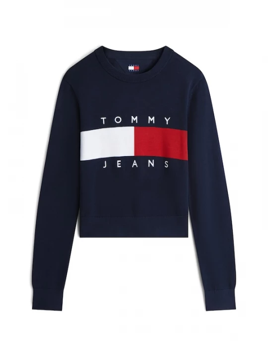 Foto van product Tommy Jeans Trui 'Tommy Flag' navy / rood / wit