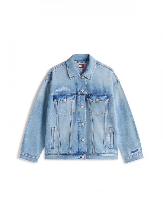 Foto van product Tommy Jeans Tussenjas blauw denim