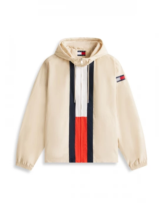Foto van product Tommy Jeans Tussenjas 'CHICAGO' crème / navy / rood / wit