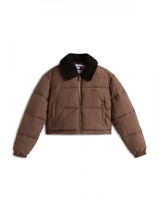 Foto van product Tommy Jeans Tussenjas chocoladebruin / zwart