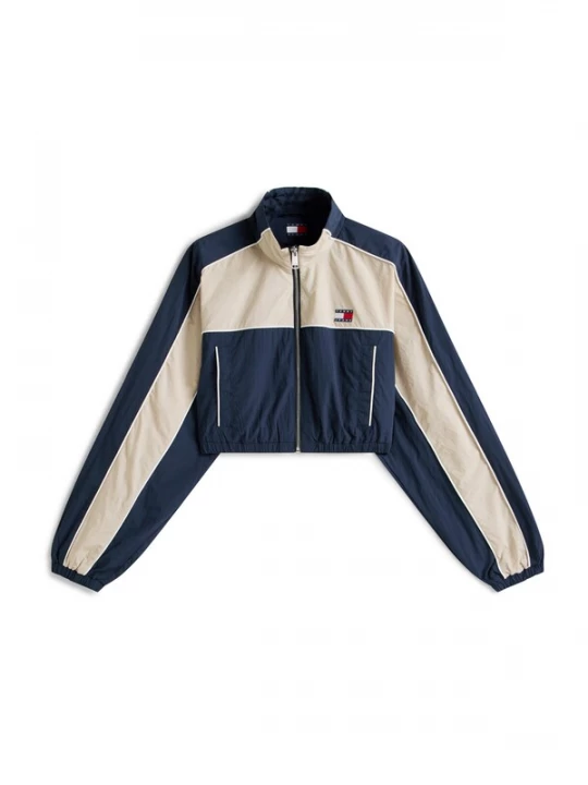 Foto van product Tommy Jeans Tussenjas ecru / blauw / rood / wit