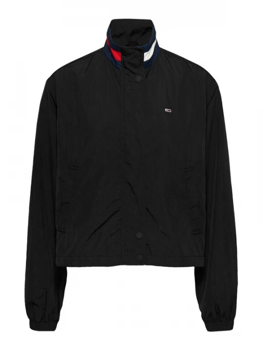 Foto van product Tommy Jeans Tussenjas 'Essential' cranberry / zwart / wit