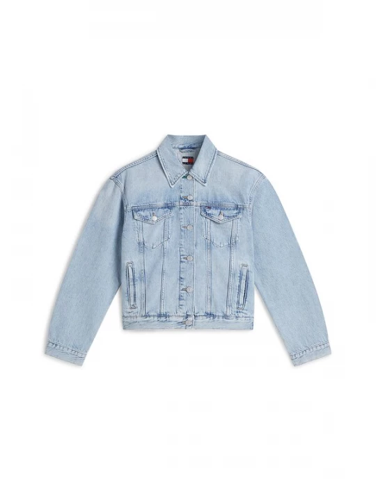 Foto van product Tommy Jeans Tussenjas lichtblauw / rood / wit