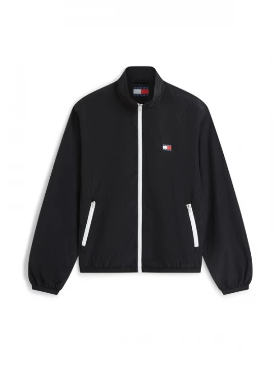 Foto van product Tommy Jeans Tussenjas 'Logo Ripstop Relaxed' zwart