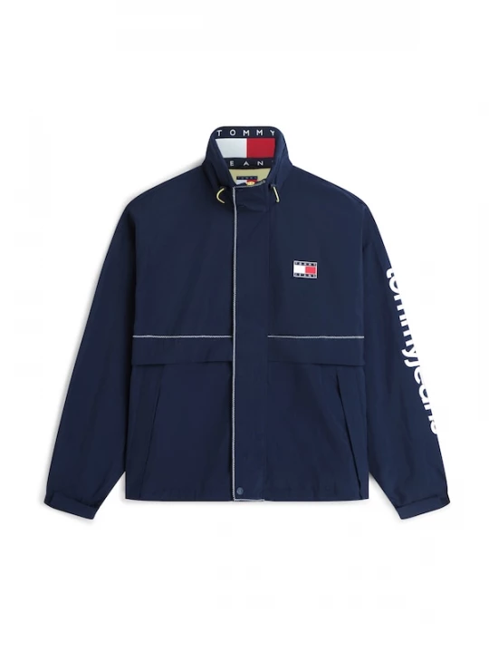 Foto van product Tommy Jeans Tussenjas 'Oversized Regatta' donkerblauw / kersrood / wit