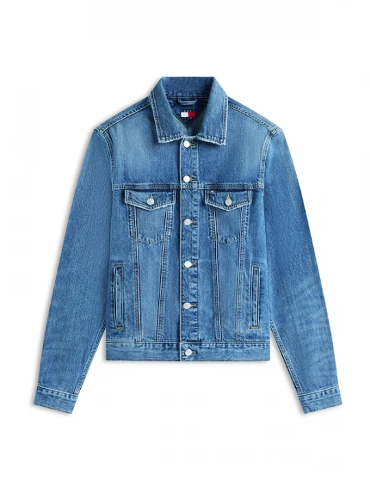 Foto van product Tommy Jeans Tussenjas 'Ryan Faded Trucker' blauw denim