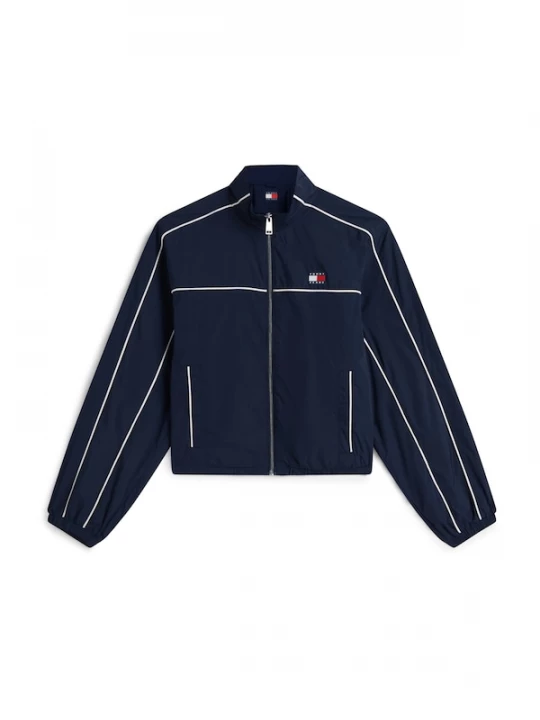 Foto van product Tommy Jeans Tussenjas 'Tommy Badge Contrast Piping' navy / kersrood / wit