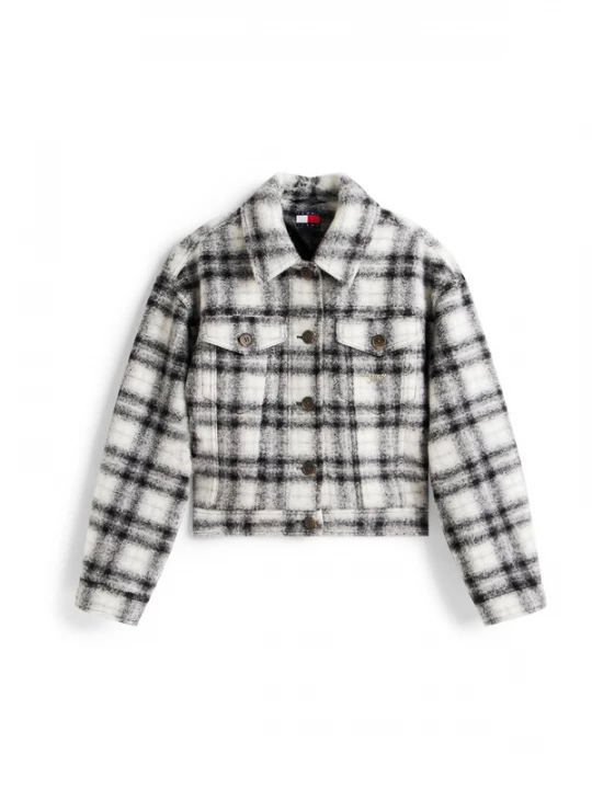 Foto van product Tommy Jeans Tussenjas zwart / wit
