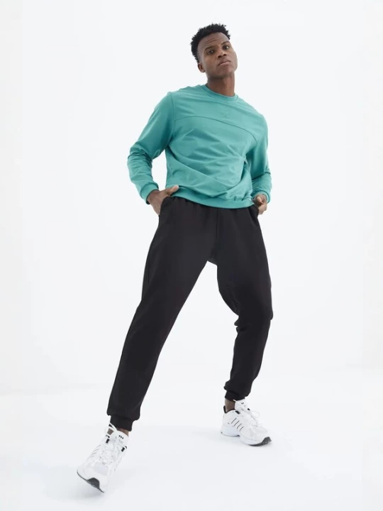 Foto van product Tommy Life Joggingpak antraciet / mintgroen
