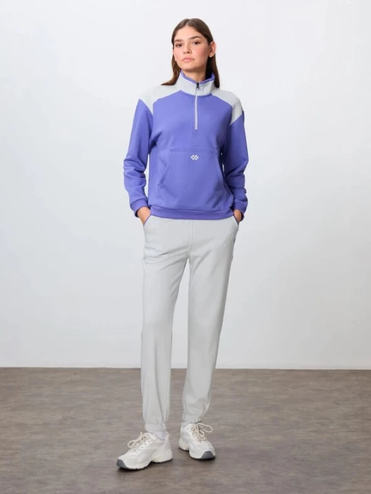Foto van product Tommy Life Joggingpak lichtgrijs / lila