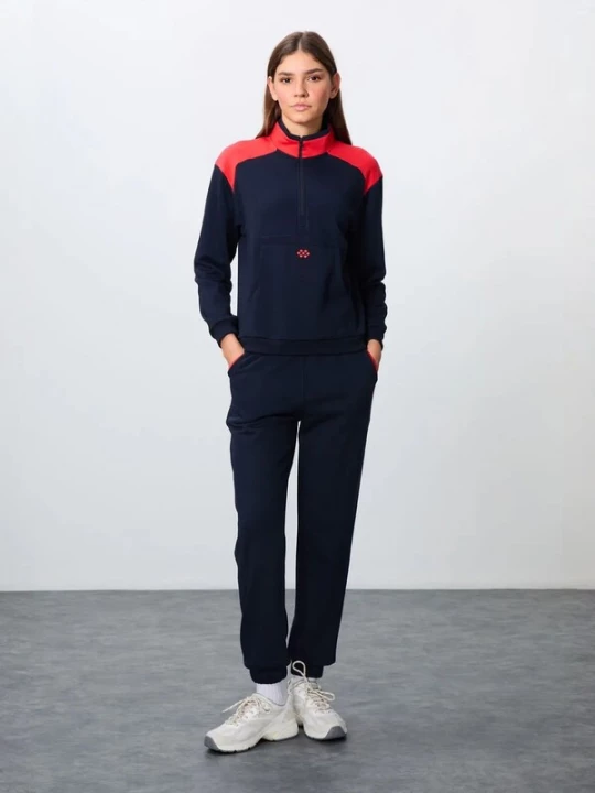 Foto van product Tommy Life Joggingpak marine / rood