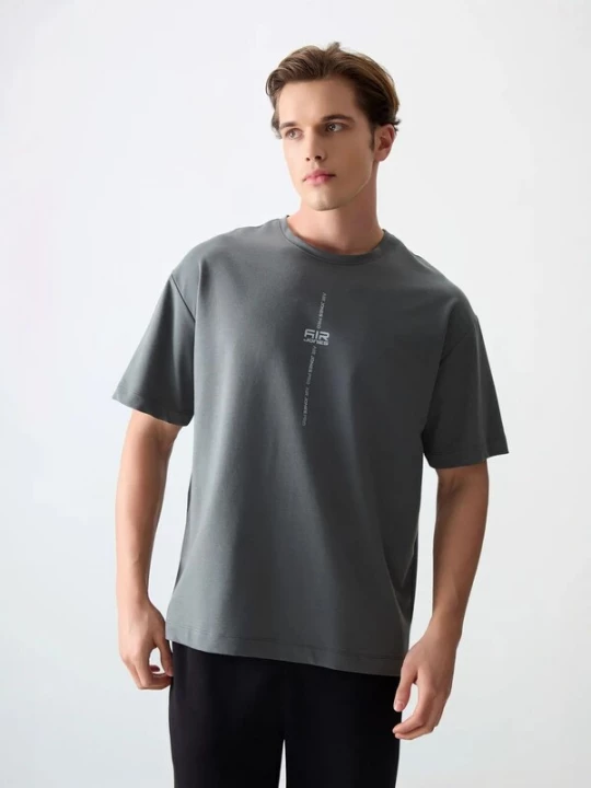 Foto van product Tommy Life Shirt antraciet / lichtgrijs
