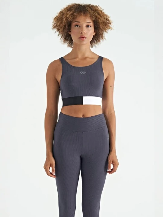Foto van product Tommy Life Sporttop antraciet / zwart / wit