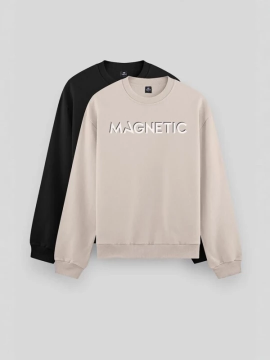 Foto van product Tommy Life Sweatshirt beige / zwart