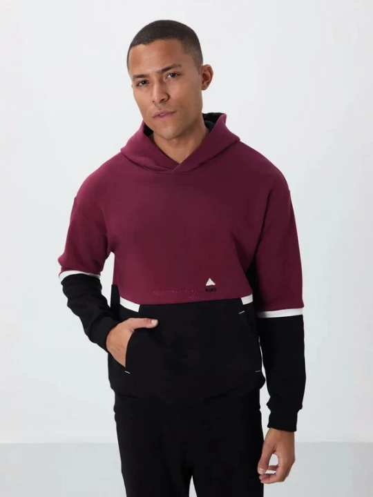 Foto van product Tommy Life Sweatshirt bourgogne / zwart / wit