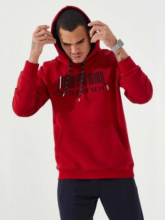 Foto van product Tommy Life Sweatshirt kersrood / zwart