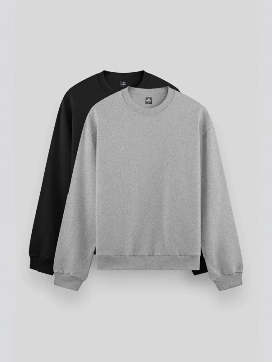 Foto van product Tommy Life Sweatshirt lichtgrijs / zwart
