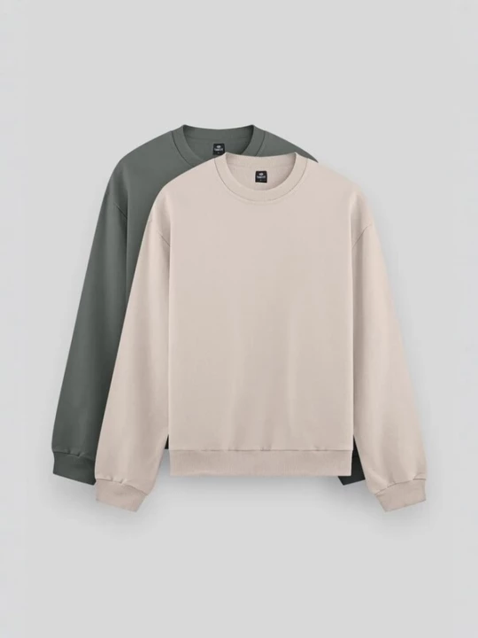 Foto van product Tommy Life Sweatshirt stone grey / groen
