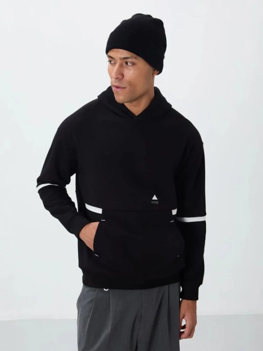 Foto van product Tommy Life Sweatshirt zwart / wit