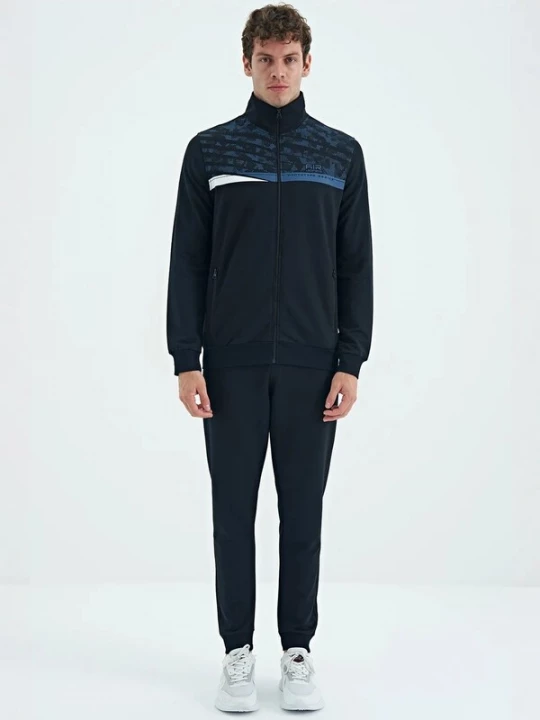 Foto van product Tommy Life Trainingspak blauw / zwart / wit