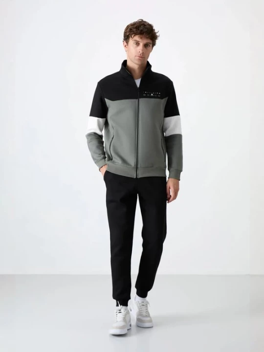 Foto van product Tommy Life Trainingspak grijs / zwart / wit