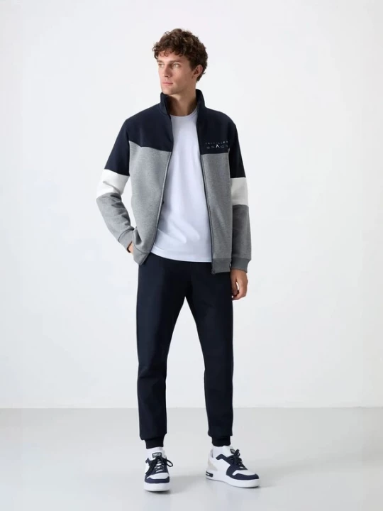 Foto van product Tommy Life Trainingspak navy / grijs / wit