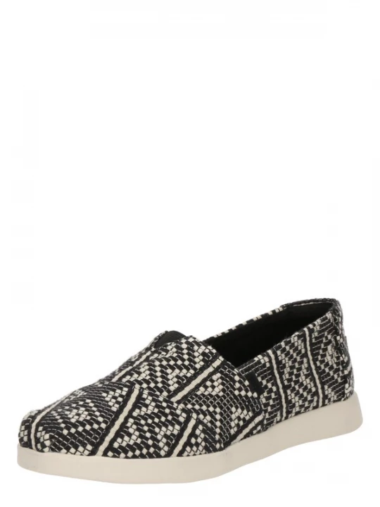 Foto van product TOMS Instappers 'Alpargata Plus' zwart / wit