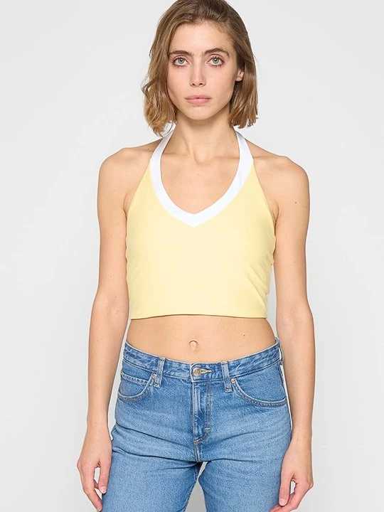 Foto van product Top Abercrombie & Fitch lichtgeel