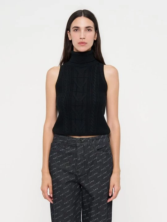 Foto van product Top Armani Exchange gemêleerd zwart