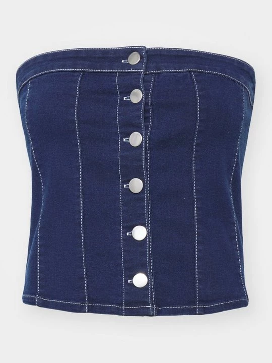 Foto van product Top DENIM PROJECT donkerblauw denim