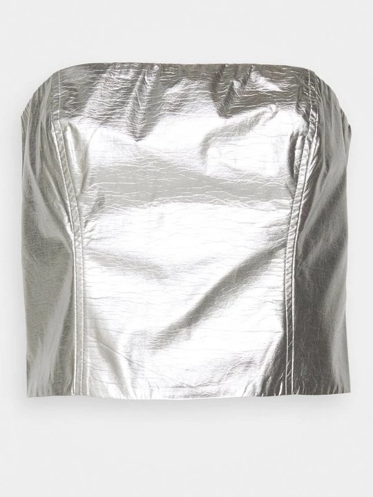 Foto van product Top Gina Tricot zilverkleurig