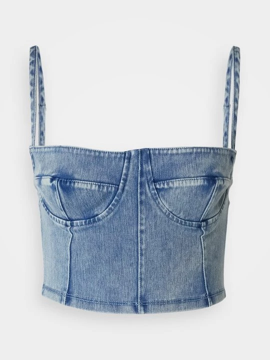 Foto van product Top Good American lichtblauw denim