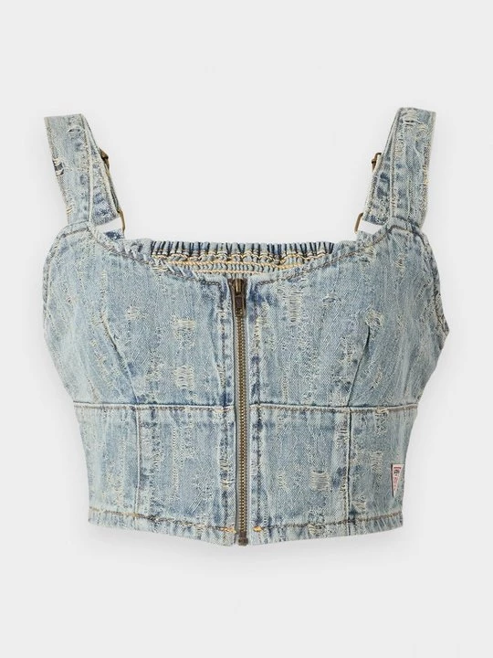 Foto van product Top Guess donkerblauw denim