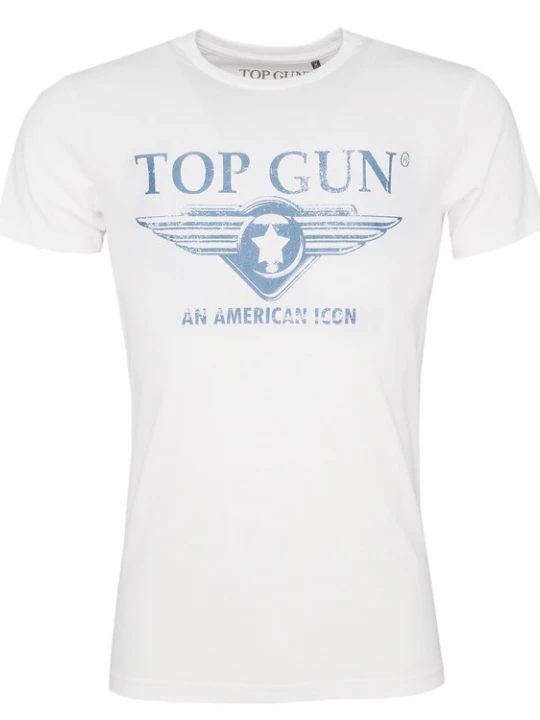 Foto van product TOP GUN Shirt 'Beach' duifblauw / wit