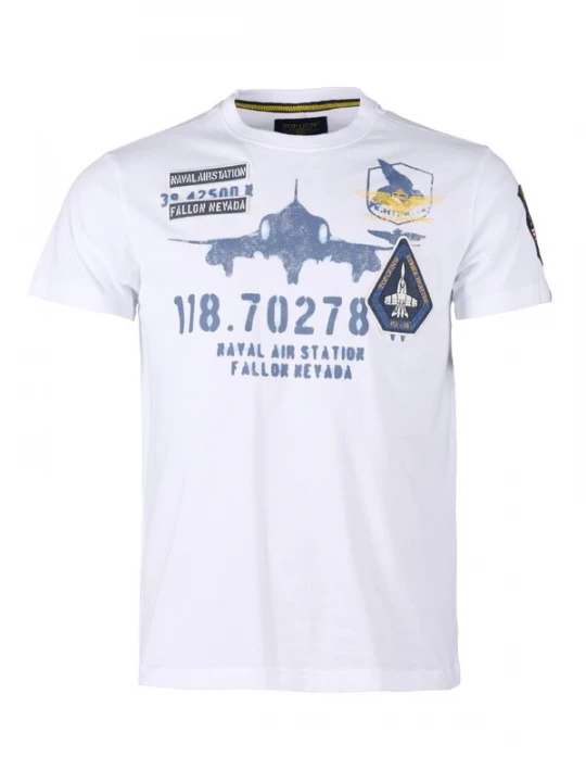 Foto van product TOP GUN Shirt blauw / wit