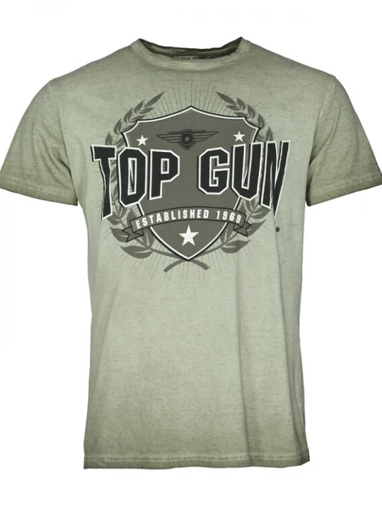 Foto van product TOP GUN Shirt brons / groen