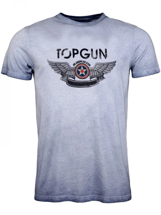 Foto van product TOP GUN Shirt 'Construction' duifblauw / grijs / antraciet