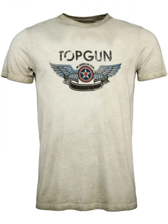 Foto van product TOP GUN Shirt 'Construction' lichtblauw / antraciet / olijfgroen