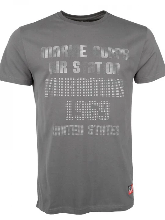 Foto van product TOP GUN Shirt donkergrijs / wit