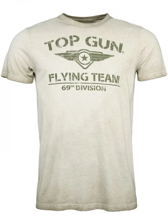 Foto van product TOP GUN Shirt 'Ease' beige / olijfgroen