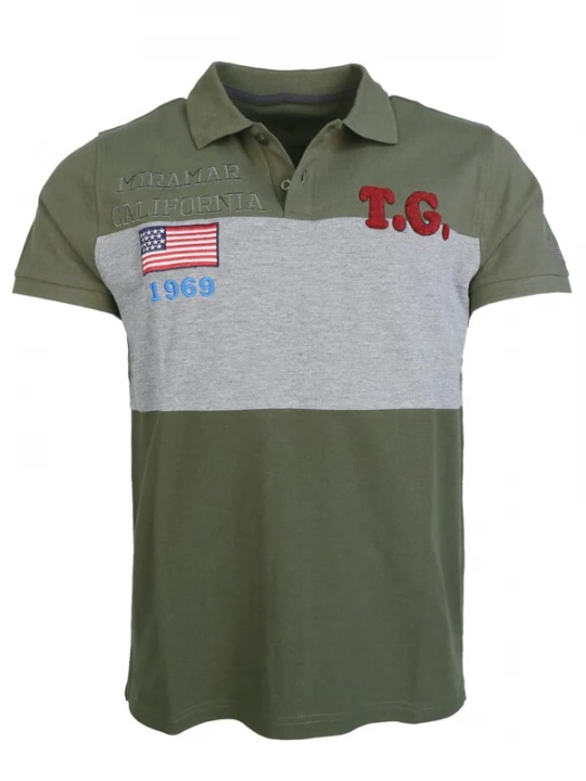 Foto van product TOP GUN Shirt grijs / kaki