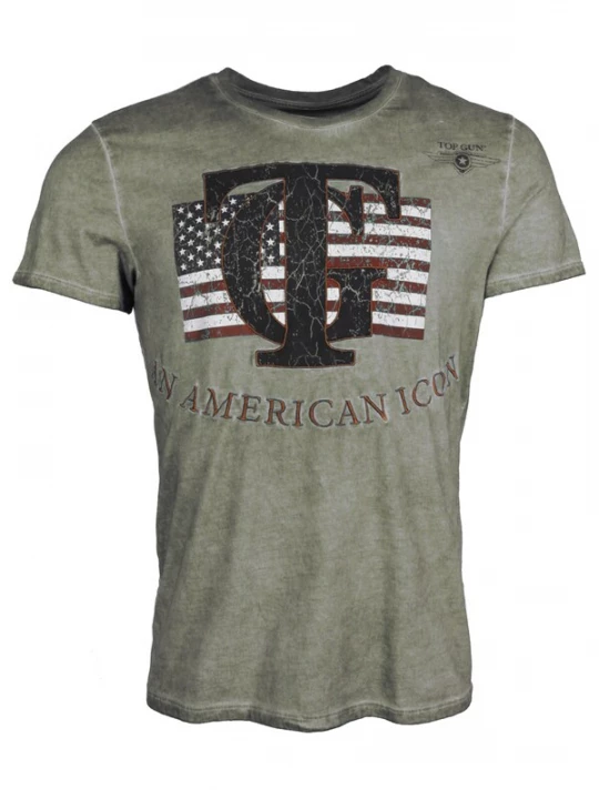 Foto van product TOP GUN Shirt groen / gemengde kleuren