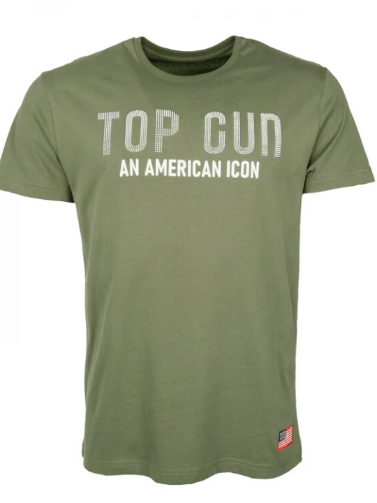Foto van product TOP GUN Shirt kaki / wit