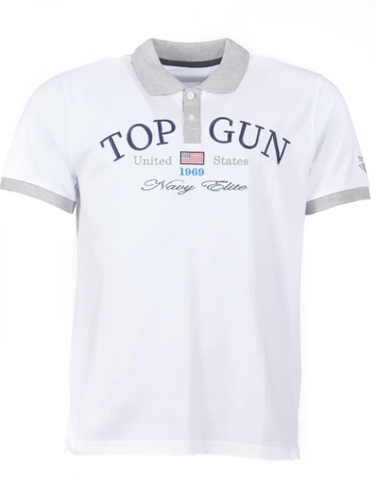 Foto van product TOP GUN Shirt lichtgrijs / wit