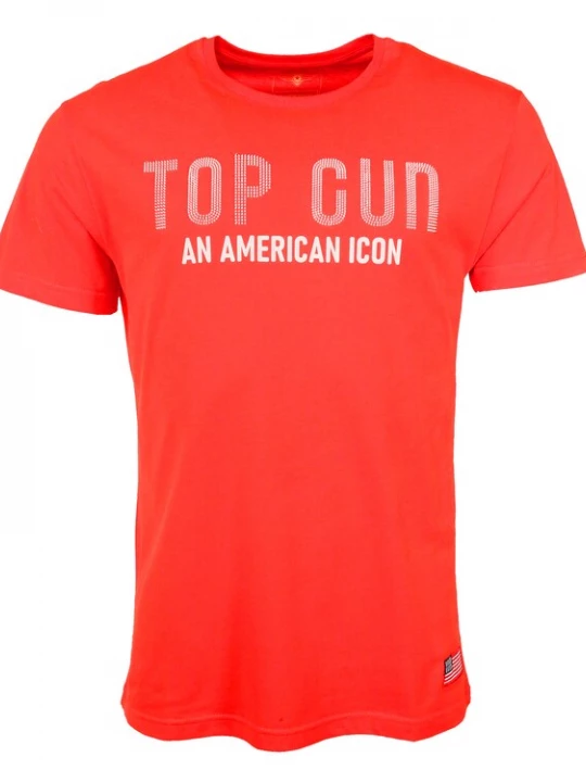 Foto van product TOP GUN Shirt lichtrood / wit